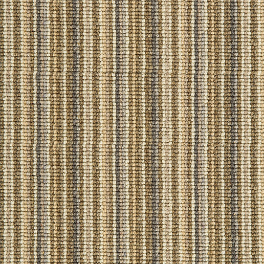 Crucial Trading Mississippi Stripe Sand Willow Wool Loop Pile Carpet WS119