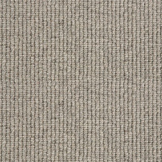 Crucial Trading Rustica Pale Grey Wool Loop Pile Carpet RU102