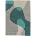 Asiatic Rugs Modern Wool Matrix MAX57 Arc Teal from Kings Interiors - the ideal place to buy Furniture and Flooring. Call Today - 01158258347.
